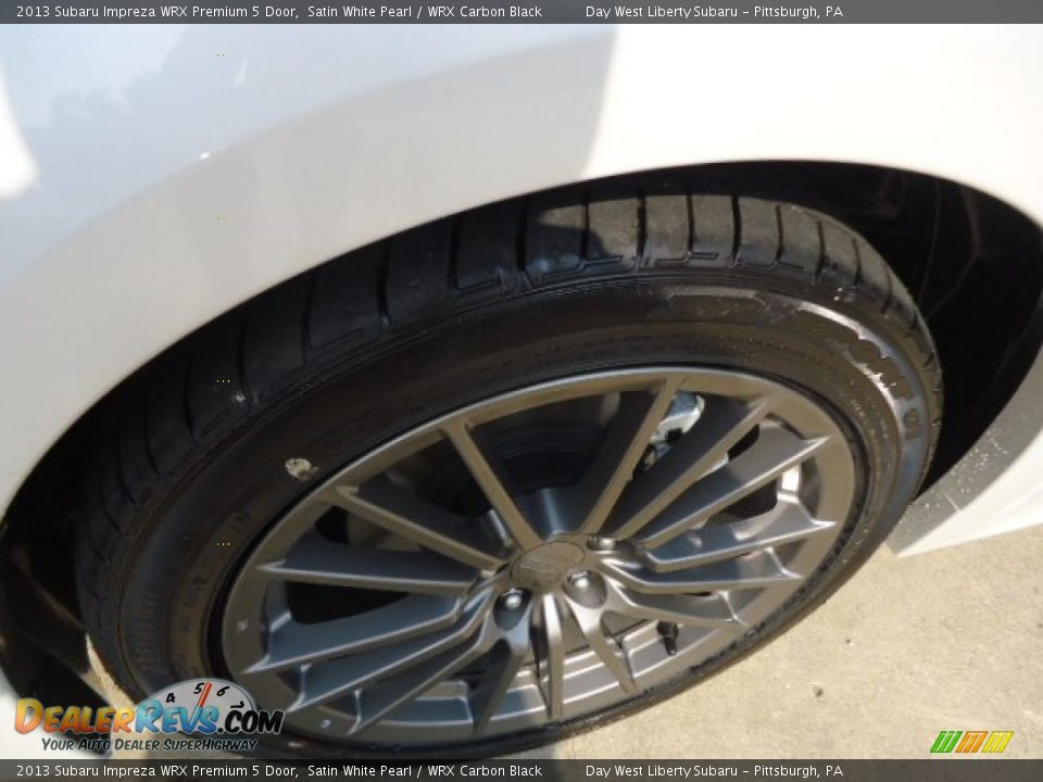 2013 Subaru Impreza WRX Premium 5 Door Satin White Pearl / WRX Carbon Black Photo #9