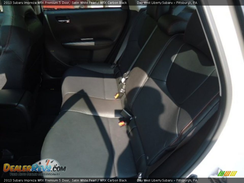 2013 Subaru Impreza WRX Premium 5 Door Satin White Pearl / WRX Carbon Black Photo #11