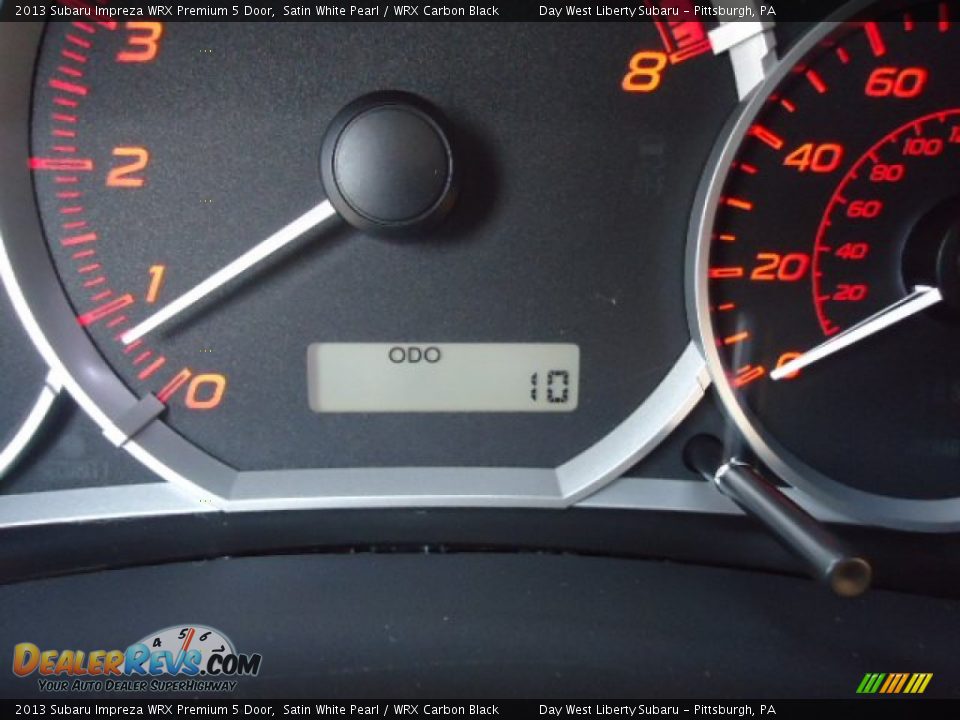 2013 Subaru Impreza WRX Premium 5 Door Satin White Pearl / WRX Carbon Black Photo #20