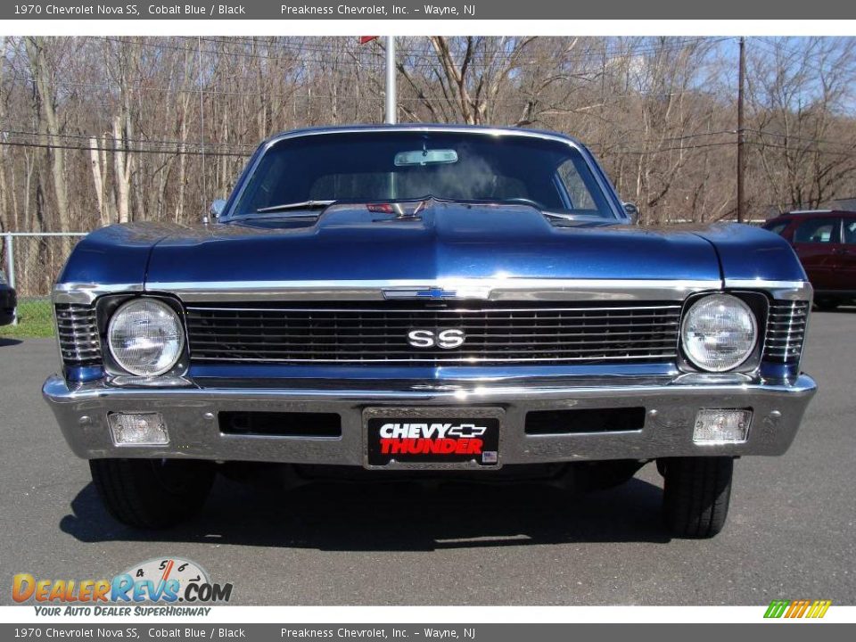 1970 Chevrolet Nova SS Cobalt Blue / Black Photo #2