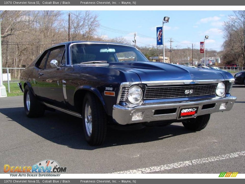 1970 Chevrolet Nova SS Cobalt Blue / Black Photo #3
