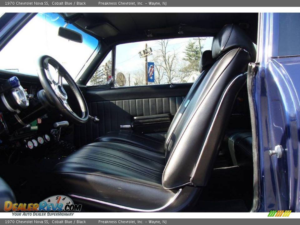 1970 Chevrolet Nova SS Cobalt Blue / Black Photo #15