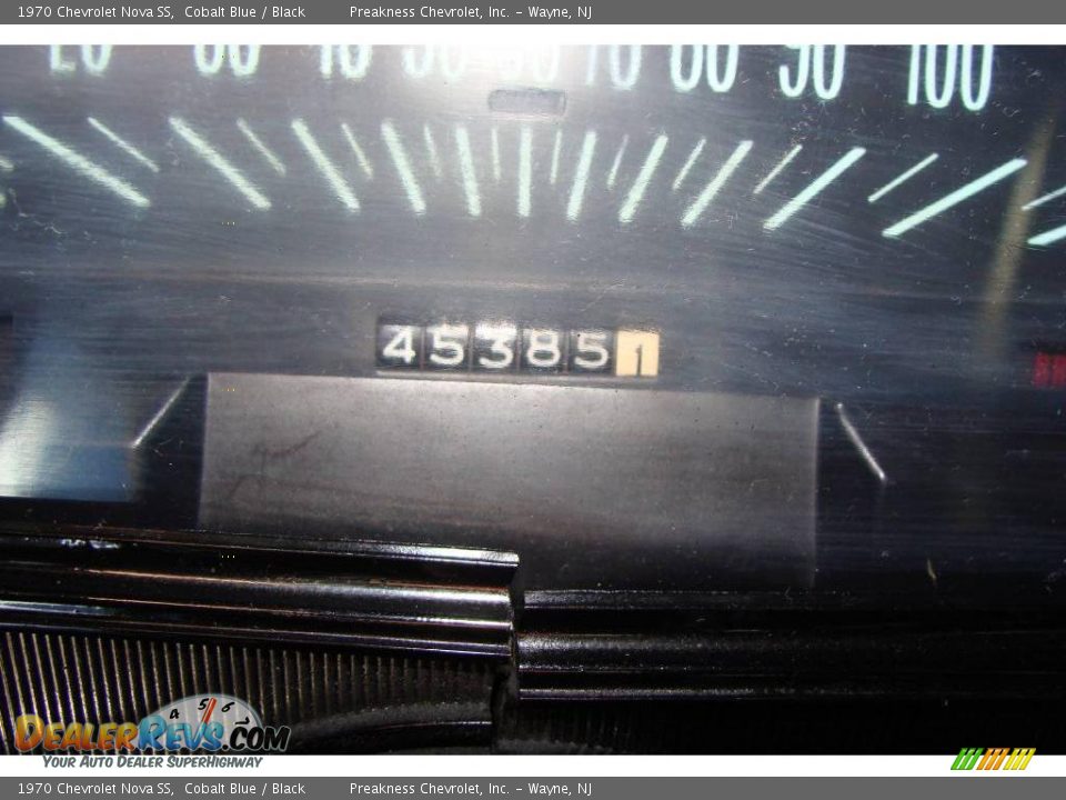 1970 Chevrolet Nova SS Cobalt Blue / Black Photo #25