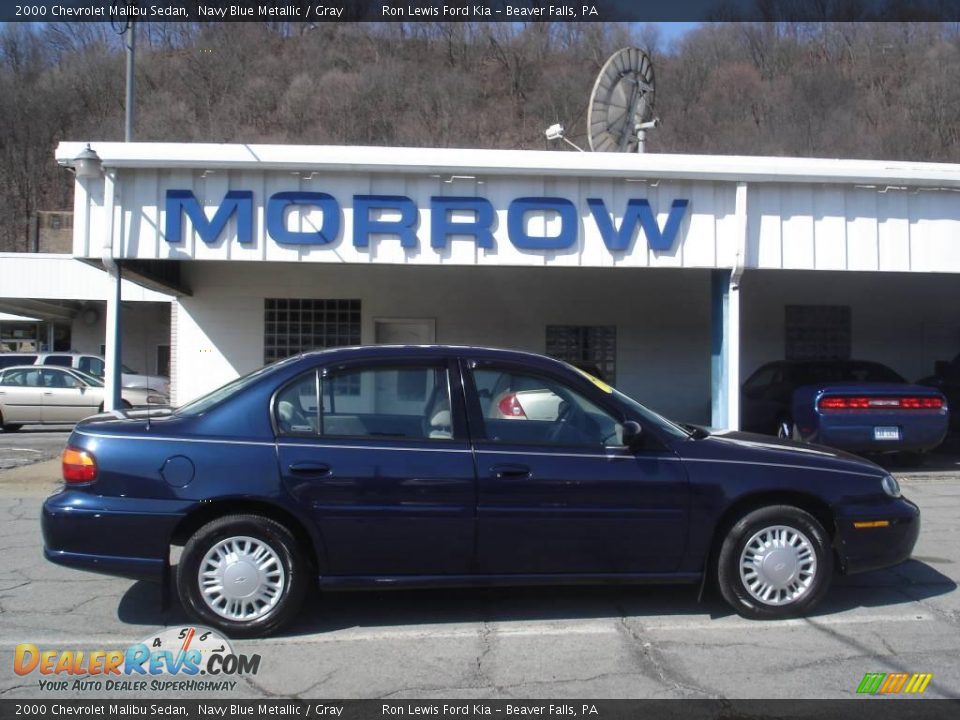 2000 Chevrolet Malibu Sedan Navy Blue Metallic / Gray Photo #1