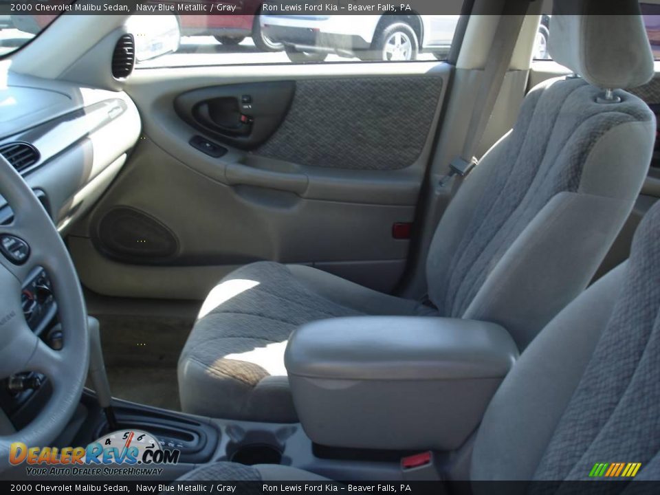 2000 Chevrolet Malibu Sedan Navy Blue Metallic / Gray Photo #8
