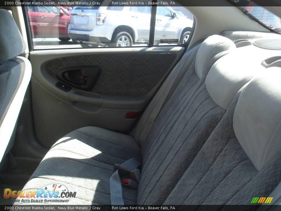 2000 Chevrolet Malibu Sedan Navy Blue Metallic / Gray Photo #12