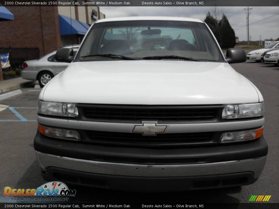2000 Chevrolet Silverado 1500 Regular Cab Summit White / Medium Oak Photo #3
