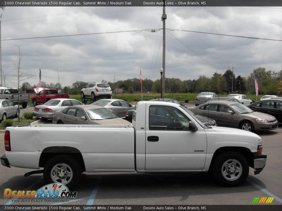 2000 Chevrolet Silverado 1500 Regular Cab Summit White / Medium Oak Photo #5