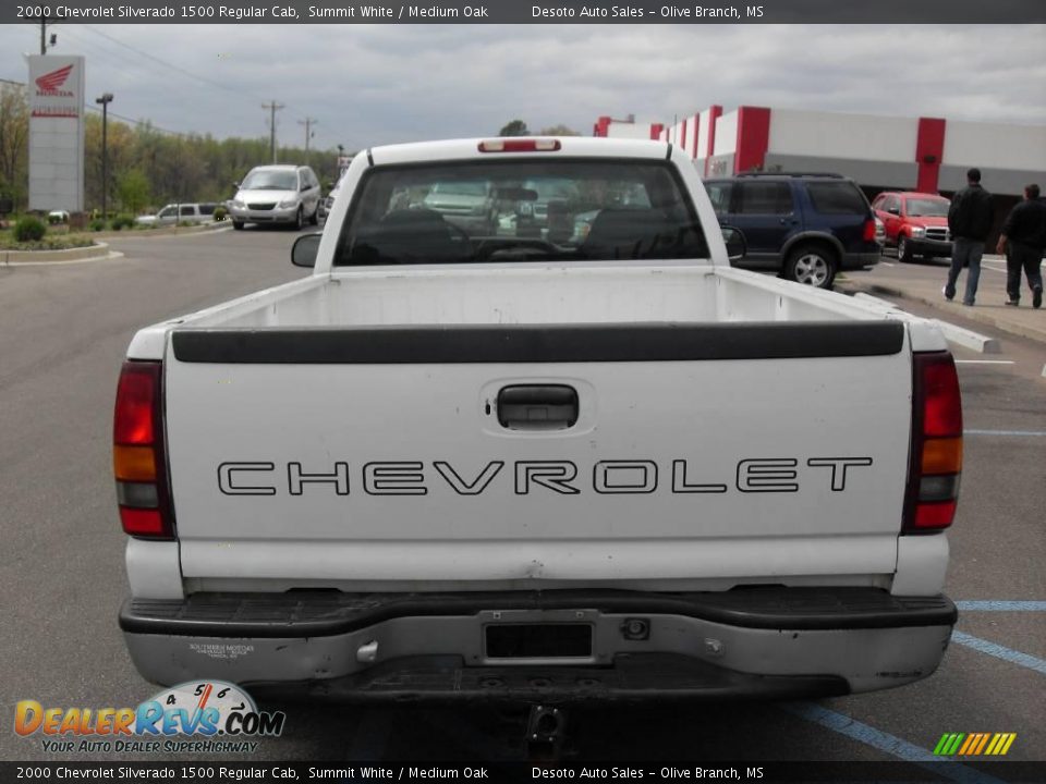 2000 Chevrolet Silverado 1500 Regular Cab Summit White / Medium Oak Photo #7