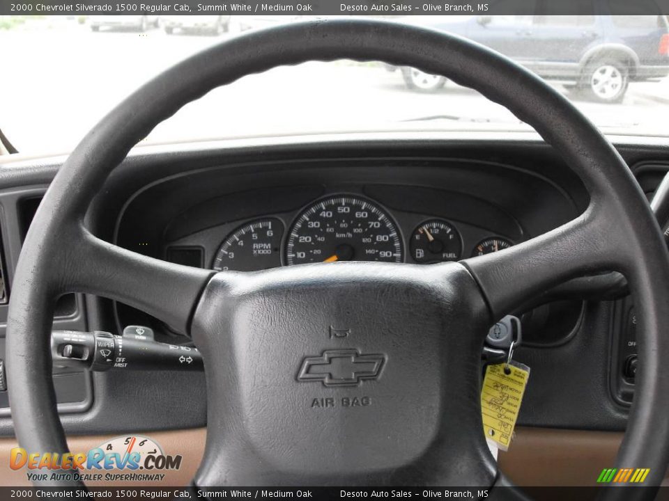 2000 Chevrolet Silverado 1500 Regular Cab Summit White / Medium Oak Photo #11