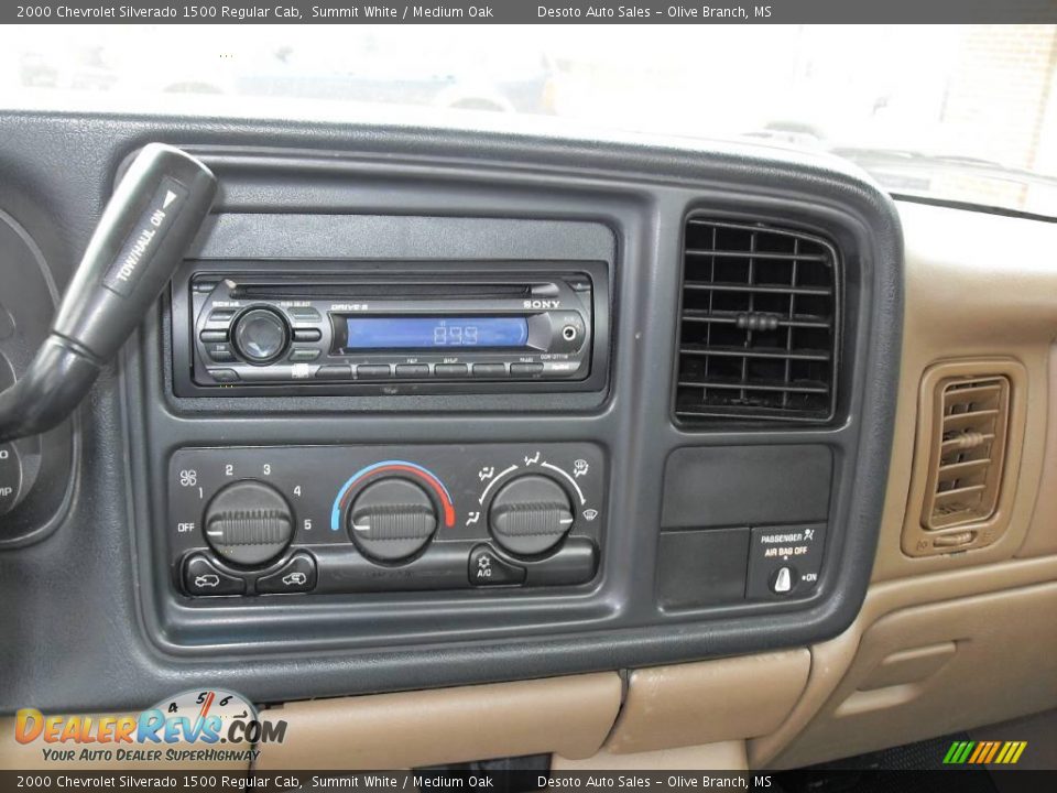 2000 Chevrolet Silverado 1500 Regular Cab Summit White / Medium Oak Photo #12