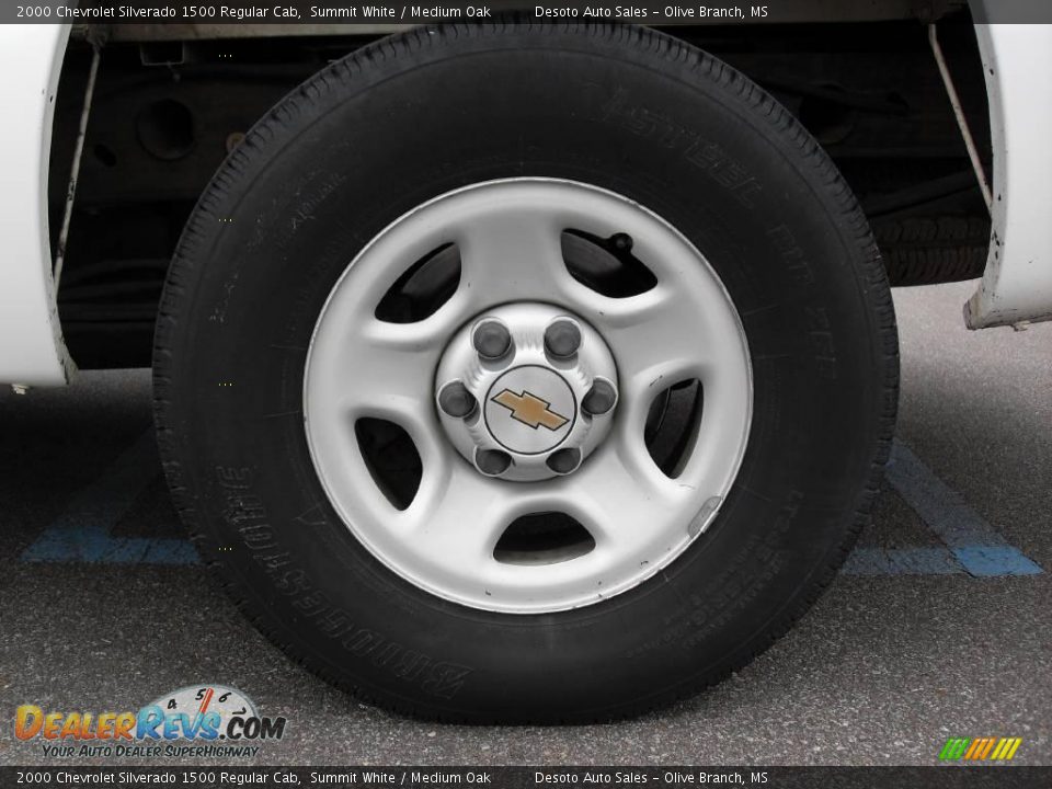 2000 Chevrolet Silverado 1500 Regular Cab Summit White / Medium Oak Photo #14