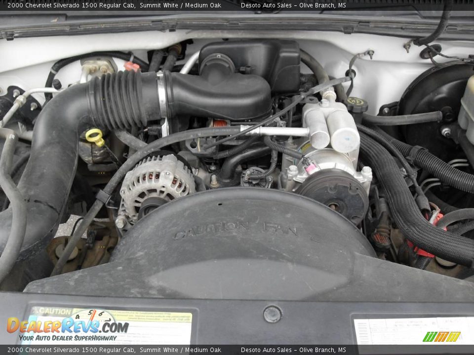 2000 Chevrolet Silverado 1500 Regular Cab Summit White / Medium Oak Photo #16