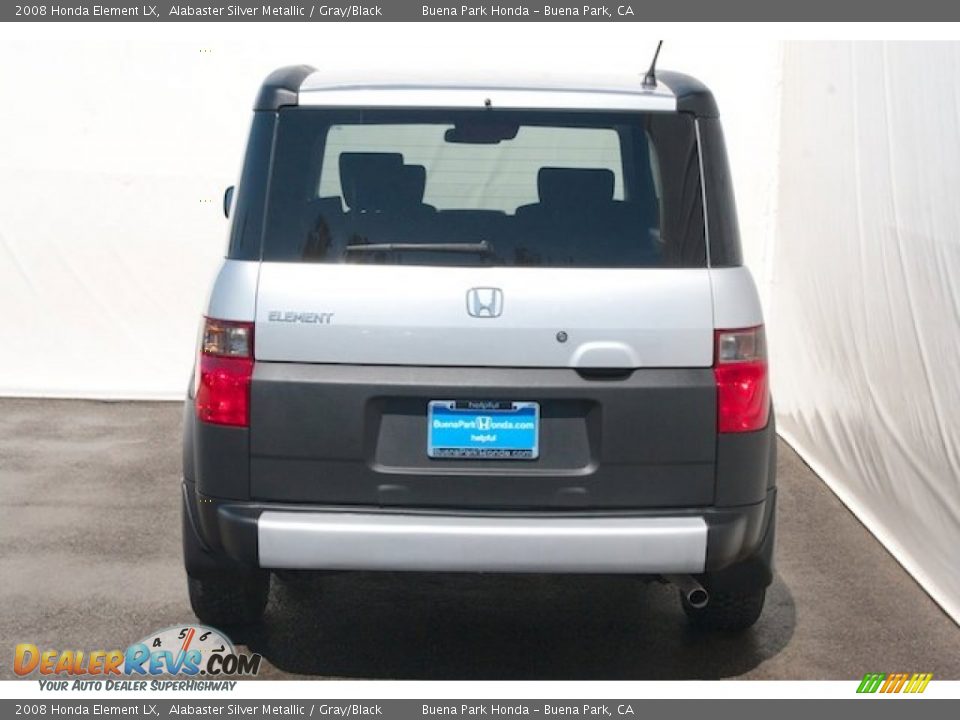 2008 Honda Element LX Alabaster Silver Metallic / Gray/Black Photo #8