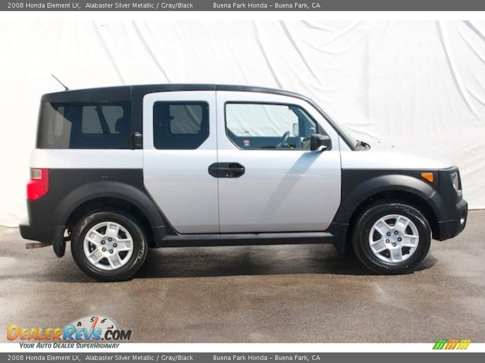 2008 Honda Element LX Alabaster Silver Metallic / Gray/Black Photo #9
