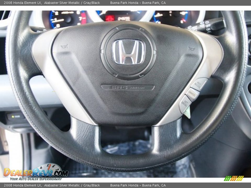 2008 Honda Element LX Alabaster Silver Metallic / Gray/Black Photo #10