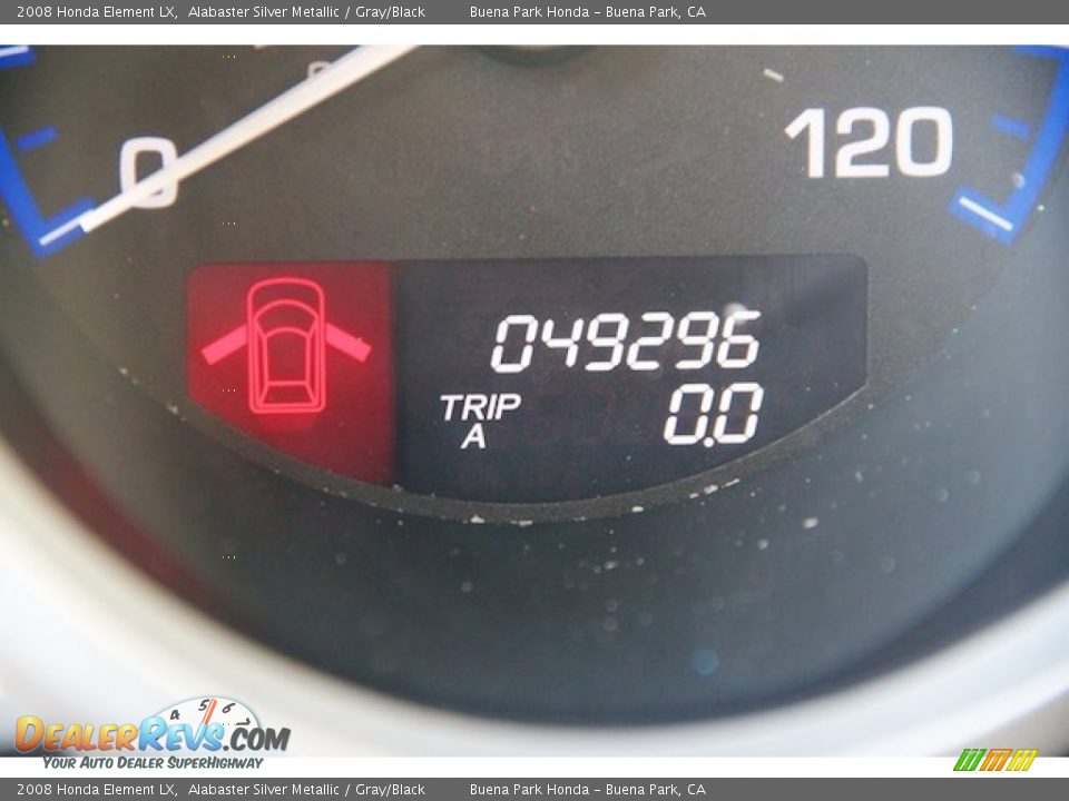 2008 Honda Element LX Alabaster Silver Metallic / Gray/Black Photo #11