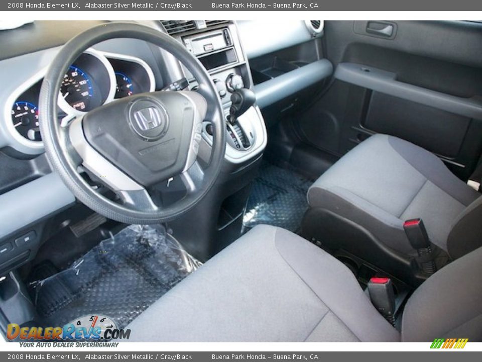 2008 Honda Element LX Alabaster Silver Metallic / Gray/Black Photo #12