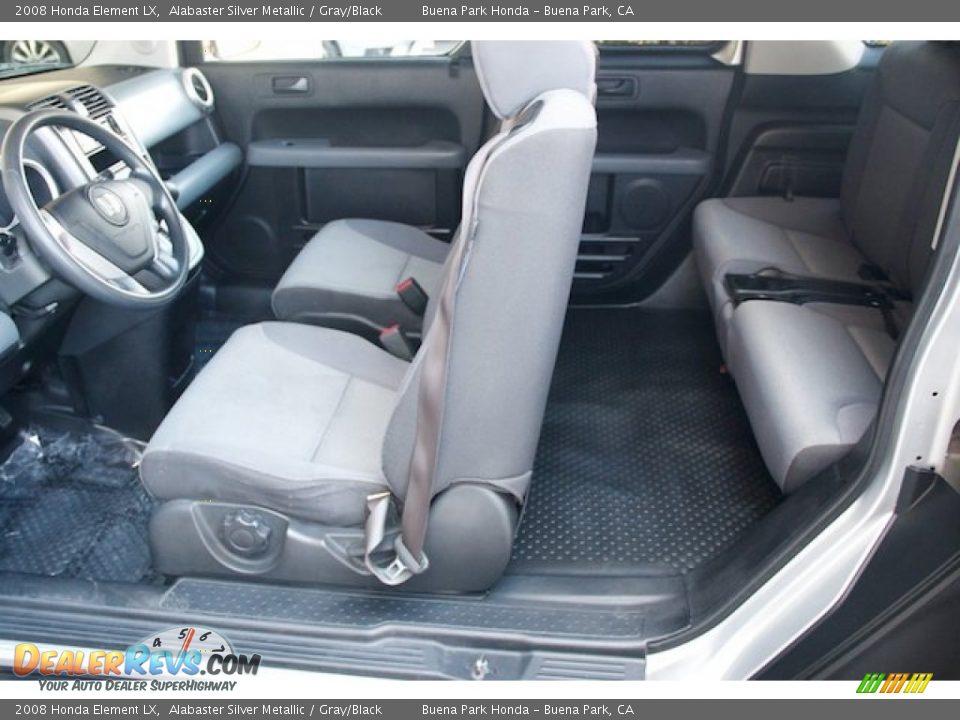 2008 Honda Element LX Alabaster Silver Metallic / Gray/Black Photo #13