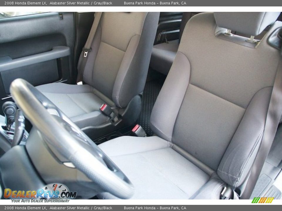 2008 Honda Element LX Alabaster Silver Metallic / Gray/Black Photo #14