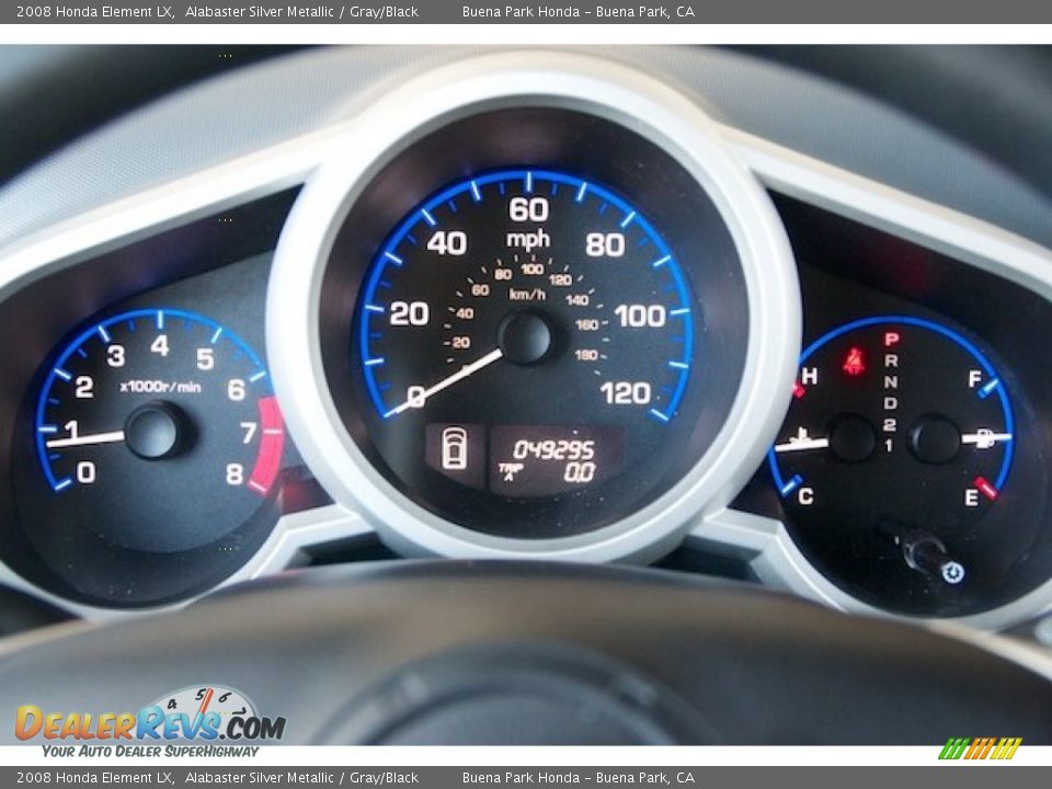 2008 Honda Element LX Alabaster Silver Metallic / Gray/Black Photo #21
