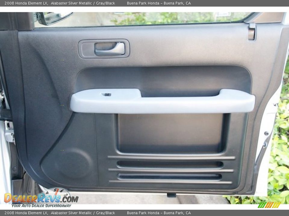 2008 Honda Element LX Alabaster Silver Metallic / Gray/Black Photo #24