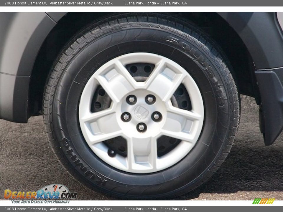 2008 Honda Element LX Alabaster Silver Metallic / Gray/Black Photo #26