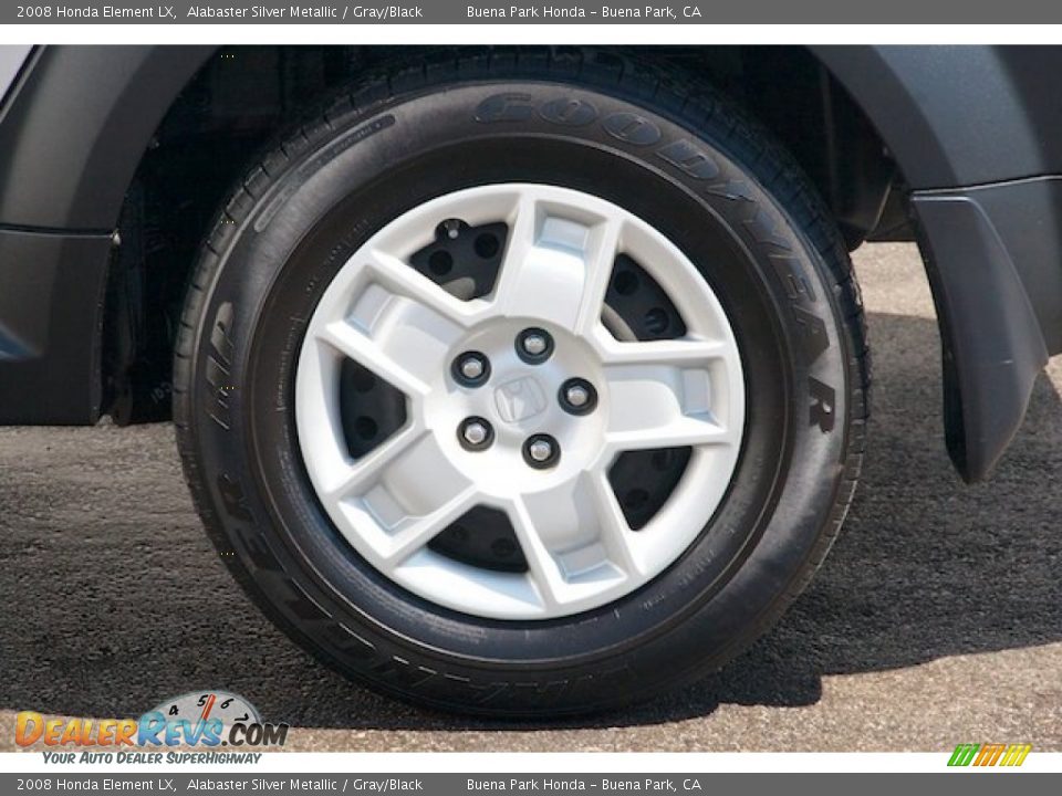 2008 Honda Element LX Alabaster Silver Metallic / Gray/Black Photo #27