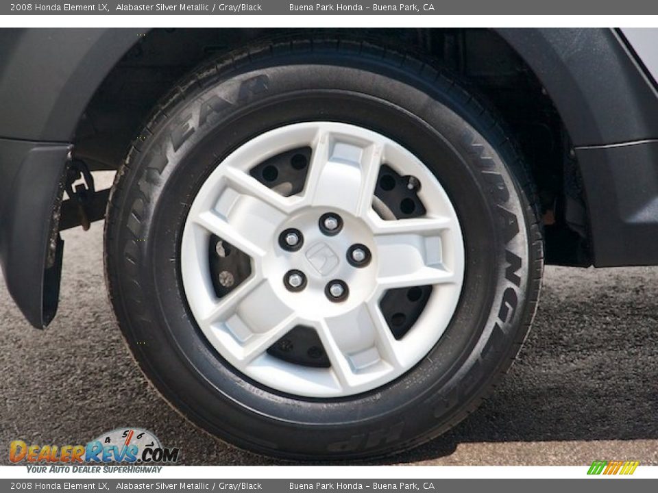 2008 Honda Element LX Alabaster Silver Metallic / Gray/Black Photo #28