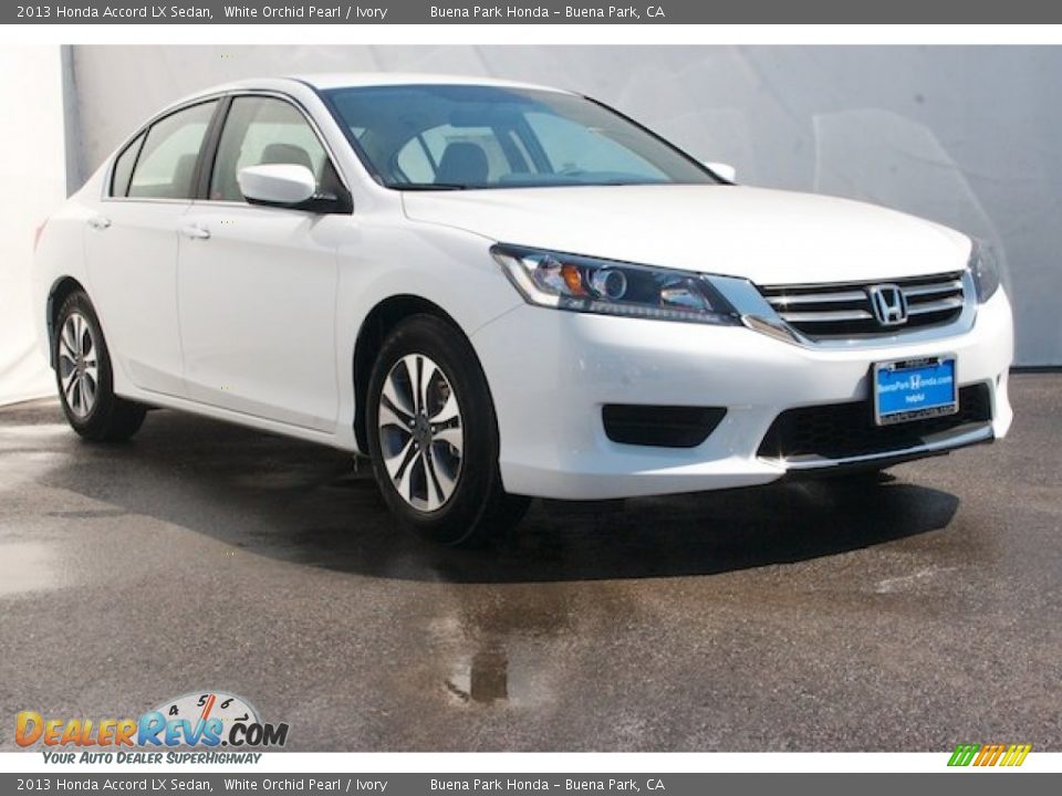 2013 Honda Accord LX Sedan White Orchid Pearl / Ivory Photo #1