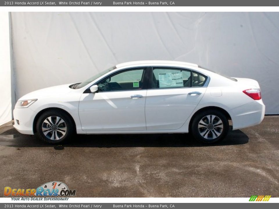 White Orchid Pearl 2013 Honda Accord LX Sedan Photo #4