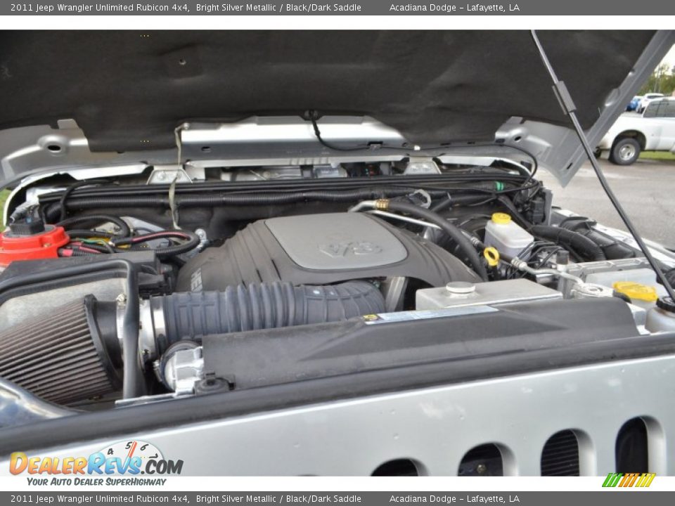 2011 Jeep Wrangler Unlimited Rubicon 4x4 Bright Silver Metallic / Black/Dark Saddle Photo #4