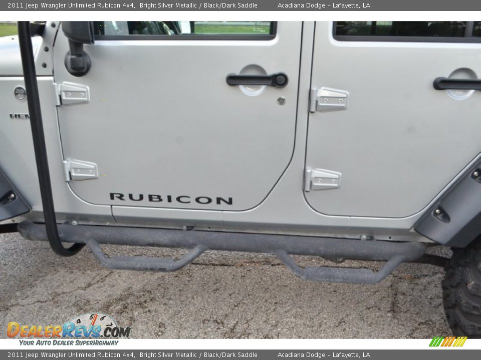 2011 Jeep Wrangler Unlimited Rubicon 4x4 Bright Silver Metallic / Black/Dark Saddle Photo #6