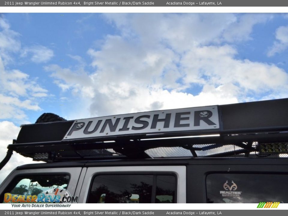 2011 Jeep Wrangler Unlimited Rubicon 4x4 Bright Silver Metallic / Black/Dark Saddle Photo #9