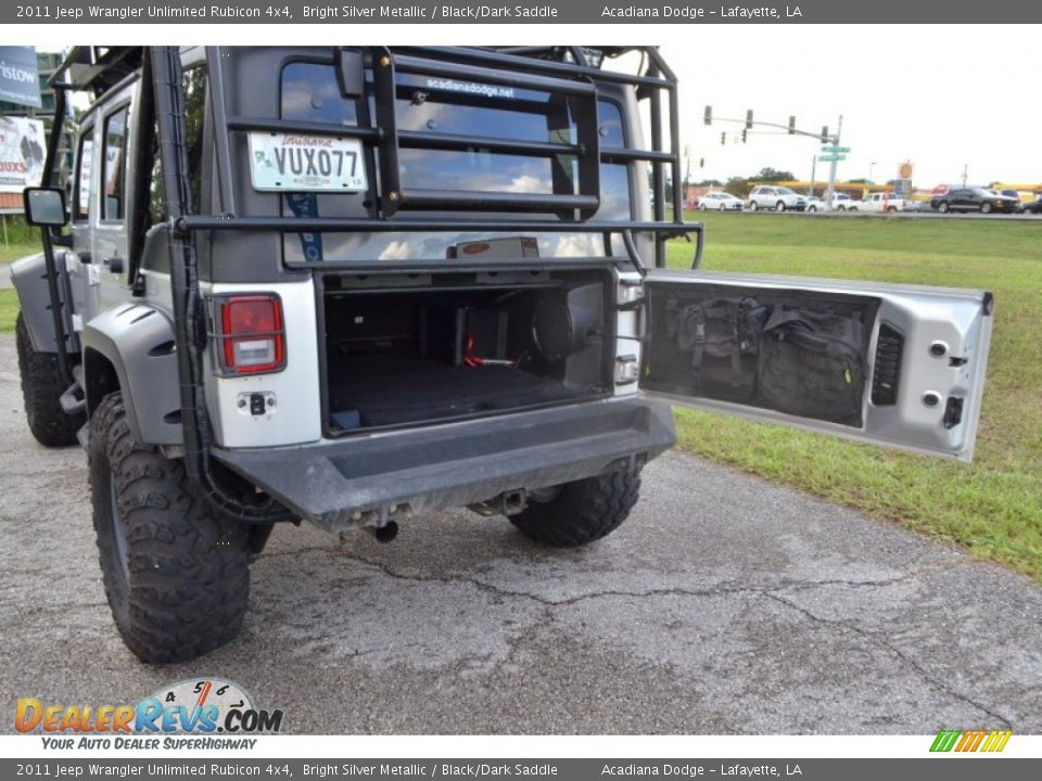 2011 Jeep Wrangler Unlimited Rubicon 4x4 Bright Silver Metallic / Black/Dark Saddle Photo #12