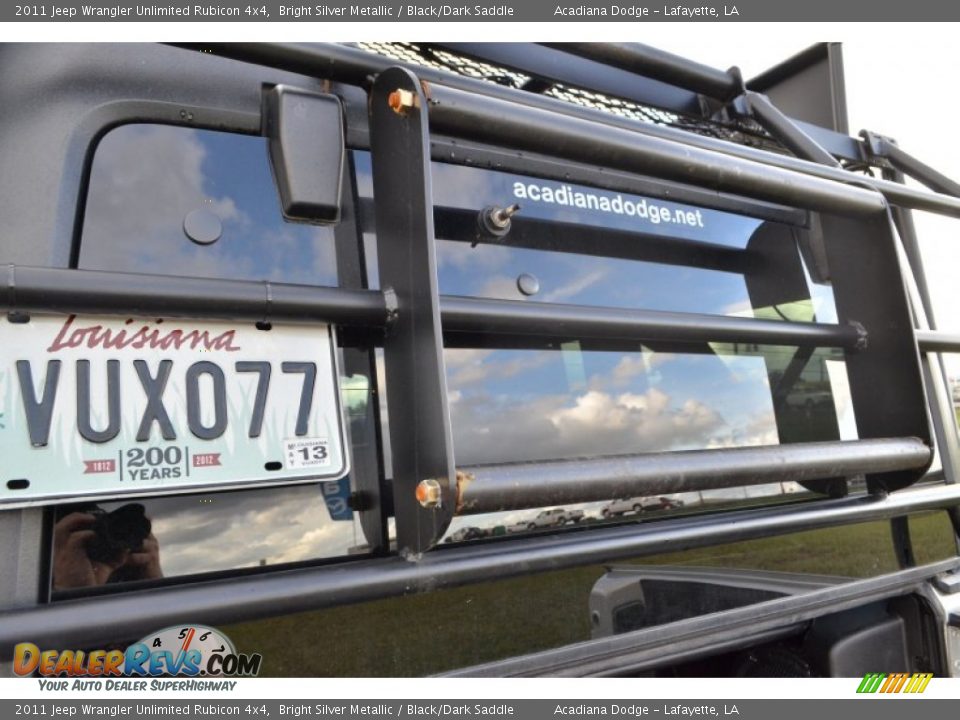 2011 Jeep Wrangler Unlimited Rubicon 4x4 Bright Silver Metallic / Black/Dark Saddle Photo #15