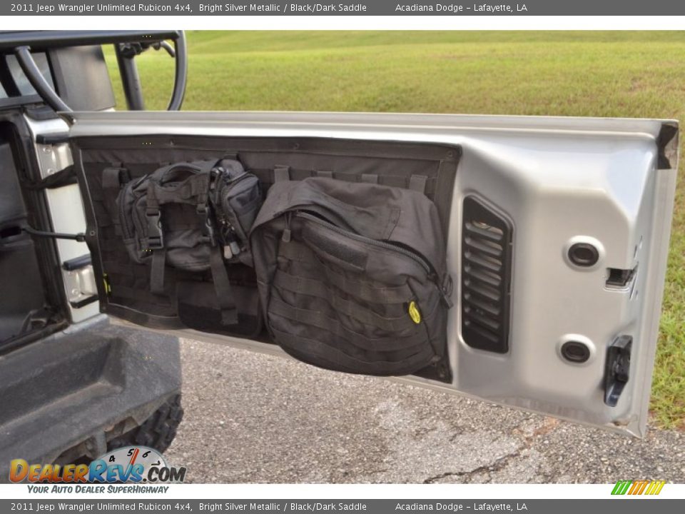 2011 Jeep Wrangler Unlimited Rubicon 4x4 Bright Silver Metallic / Black/Dark Saddle Photo #16