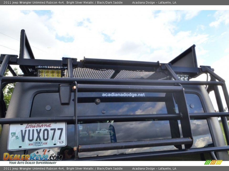 2011 Jeep Wrangler Unlimited Rubicon 4x4 Bright Silver Metallic / Black/Dark Saddle Photo #17