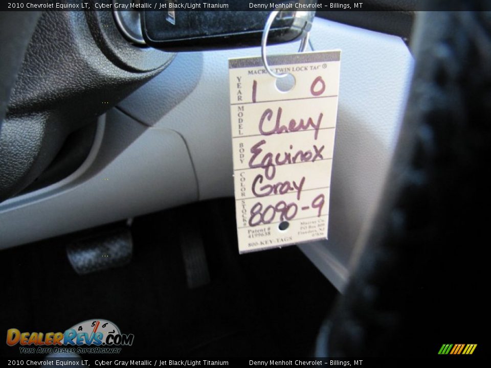 2010 Chevrolet Equinox LT Cyber Gray Metallic / Jet Black/Light Titanium Photo #26