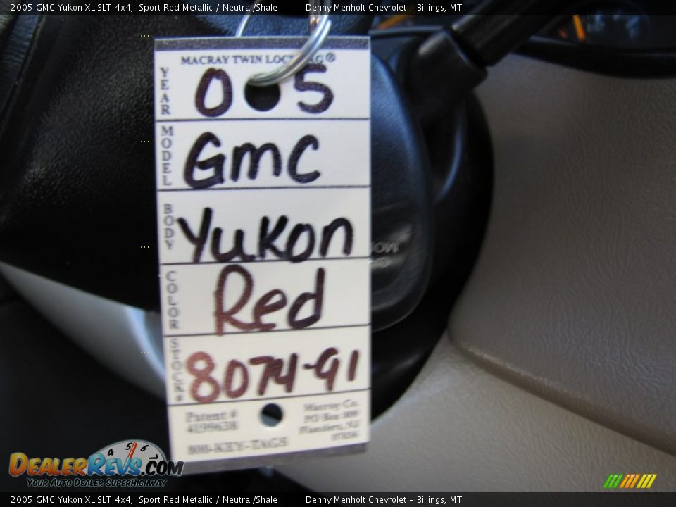 2005 GMC Yukon XL SLT 4x4 Sport Red Metallic / Neutral/Shale Photo #33