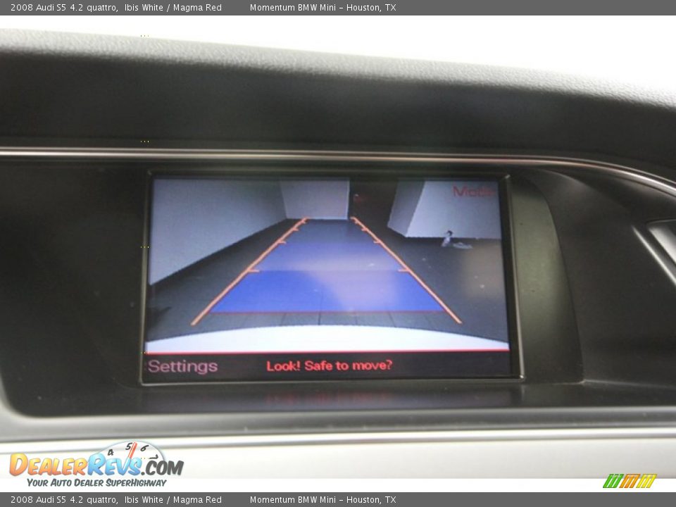 2008 Audi S5 4.2 quattro Ibis White / Magma Red Photo #19