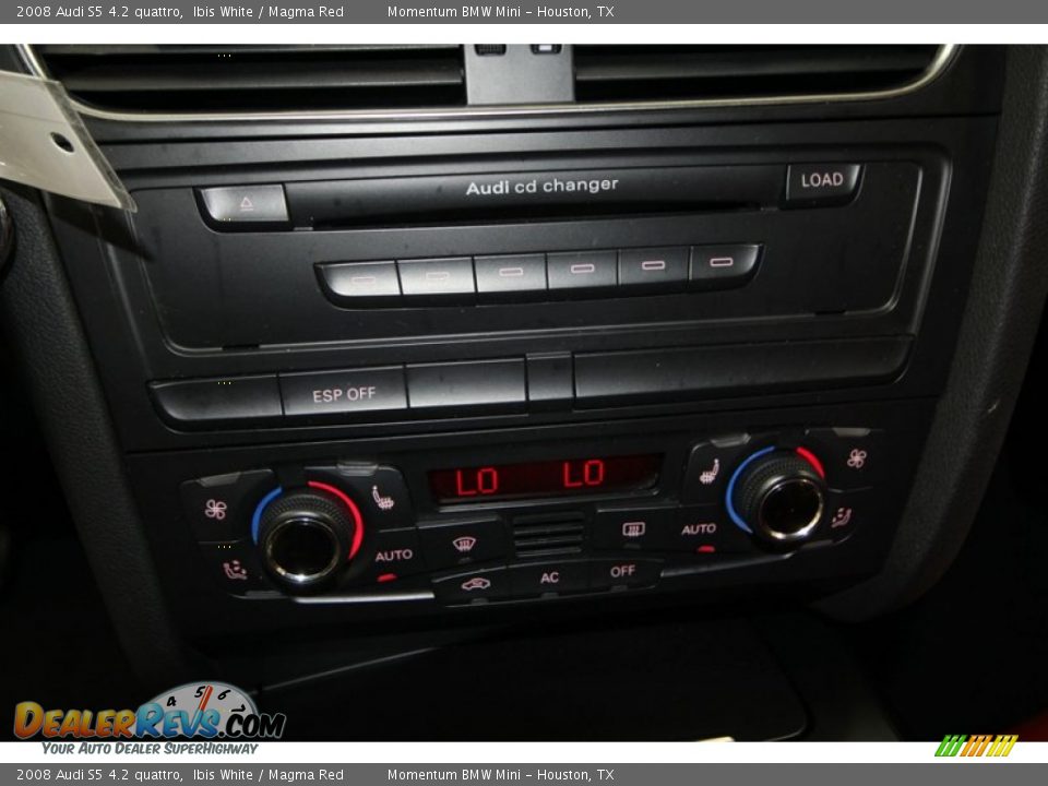 2008 Audi S5 4.2 quattro Ibis White / Magma Red Photo #21