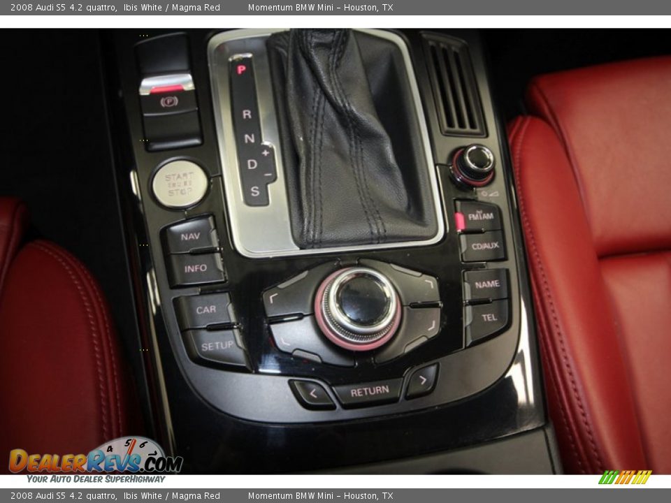 2008 Audi S5 4.2 quattro Ibis White / Magma Red Photo #23
