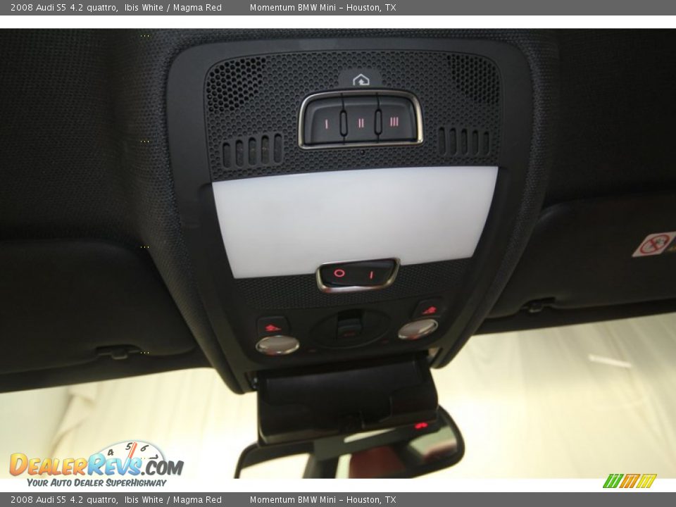 2008 Audi S5 4.2 quattro Ibis White / Magma Red Photo #27
