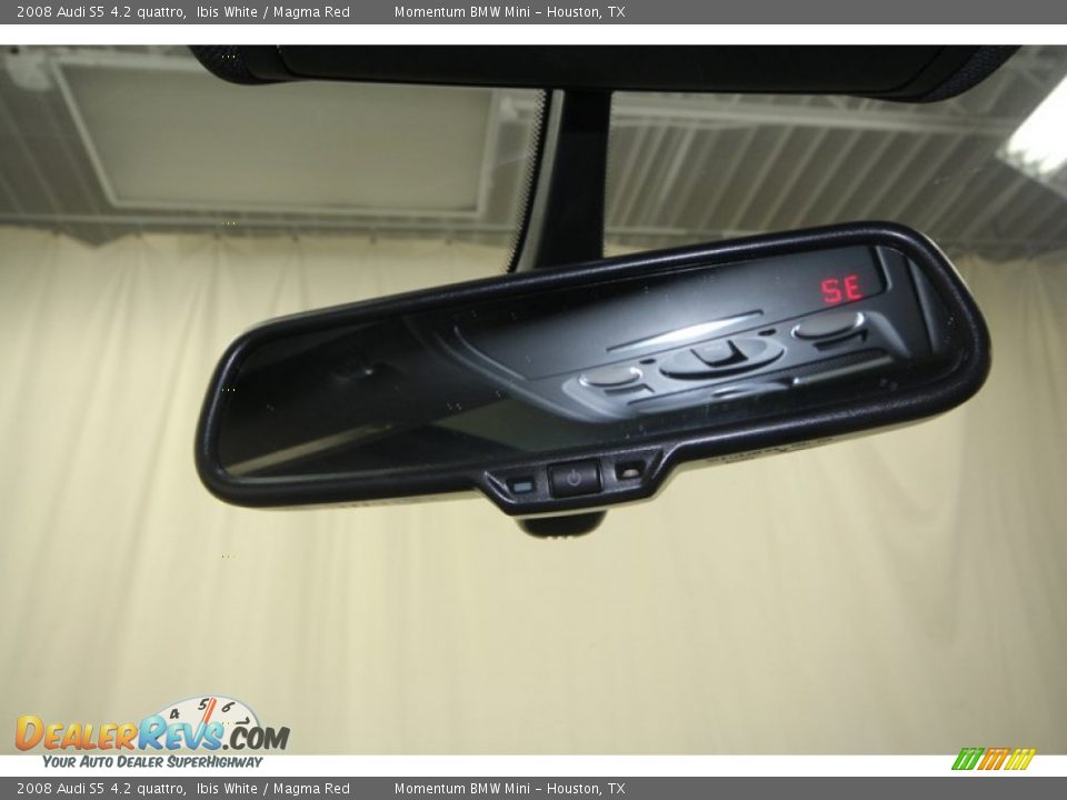 2008 Audi S5 4.2 quattro Ibis White / Magma Red Photo #28
