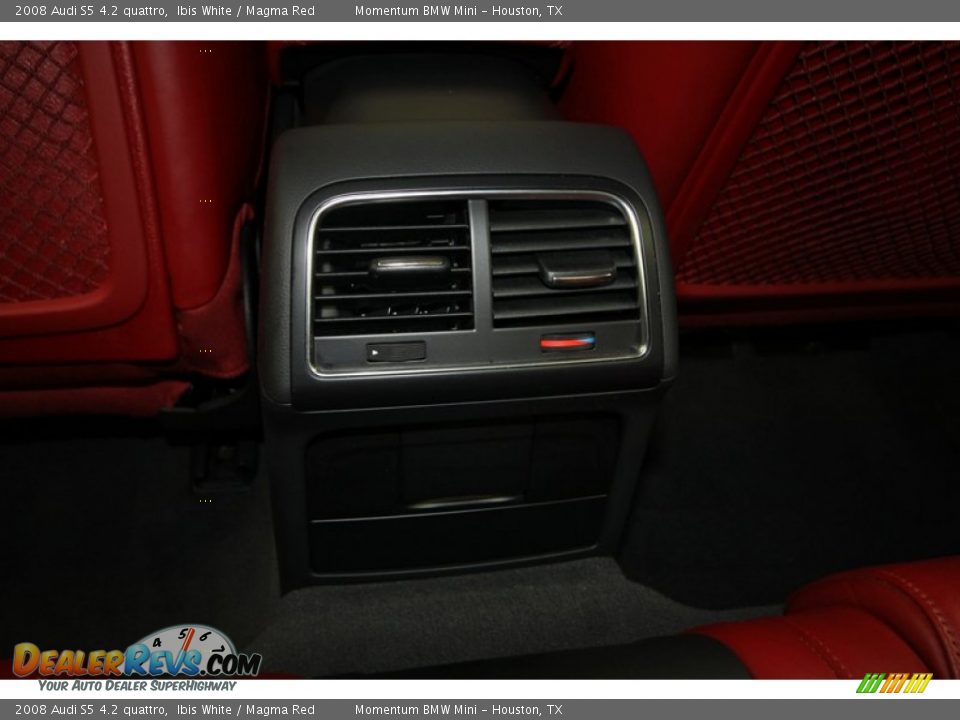 2008 Audi S5 4.2 quattro Ibis White / Magma Red Photo #30