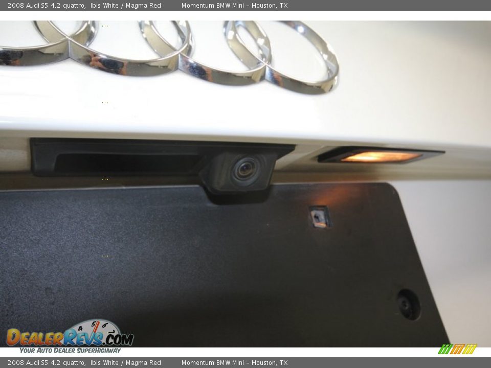 2008 Audi S5 4.2 quattro Ibis White / Magma Red Photo #31