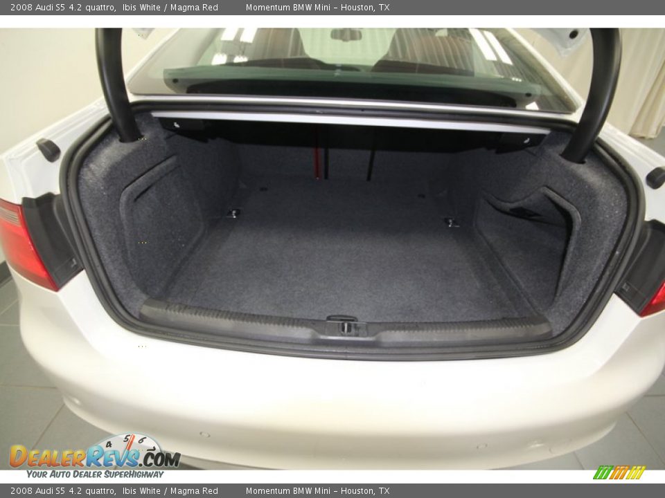 2008 Audi S5 4.2 quattro Ibis White / Magma Red Photo #32