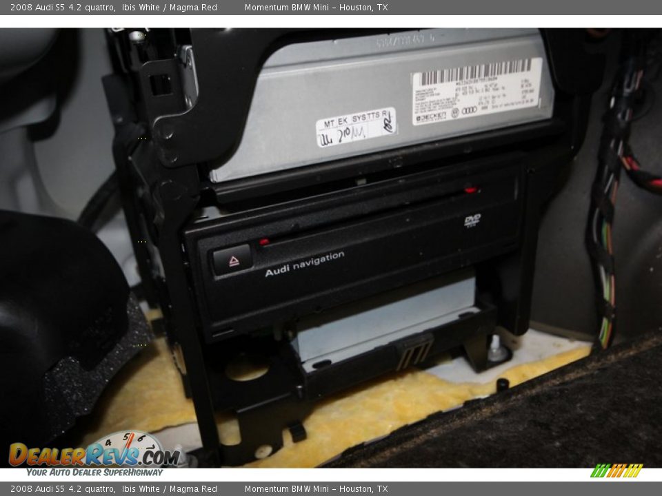 2008 Audi S5 4.2 quattro Ibis White / Magma Red Photo #33