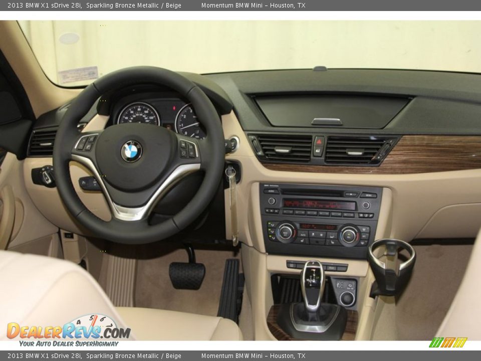 2013 BMW X1 sDrive 28i Sparkling Bronze Metallic / Beige Photo #4